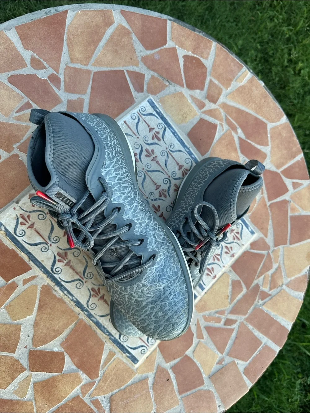 Air Jordan Men's Grey Athletic Sneakers size 11